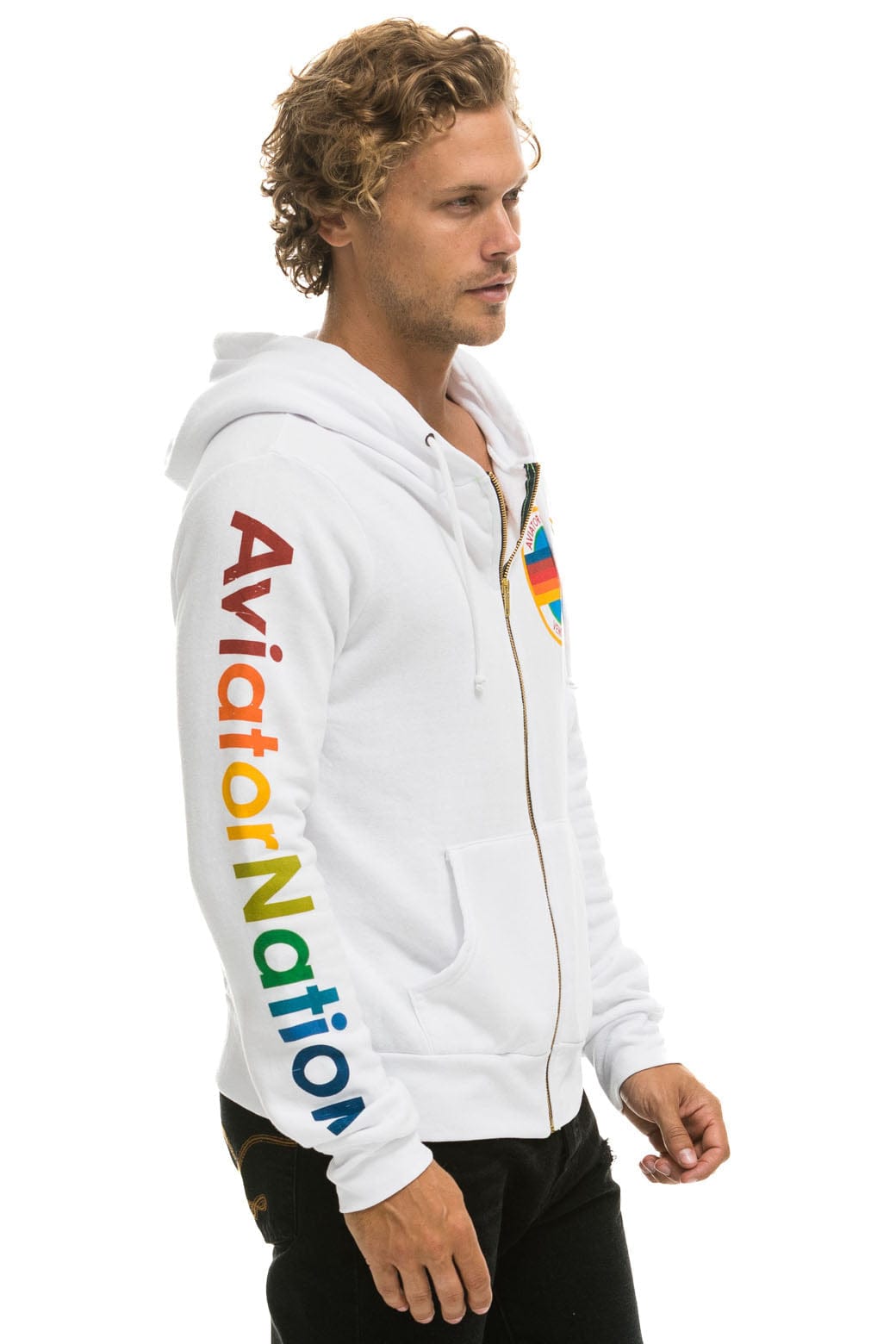 AVIATOR NATION VENICE HOODIE - WHITE
