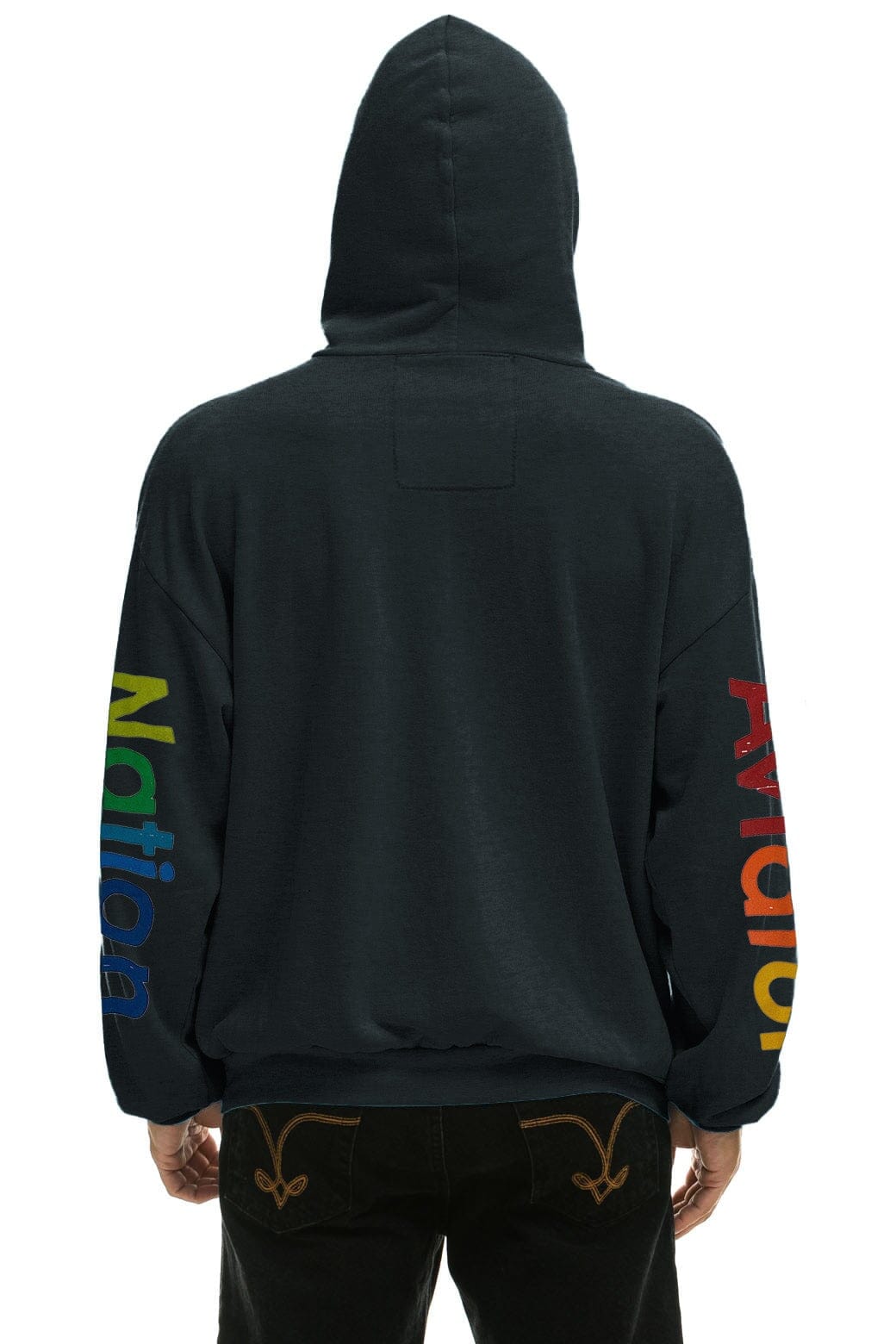 AVIATOR NATION RELAXED VENICE PULLOVER HOODIE - CHARCOAL