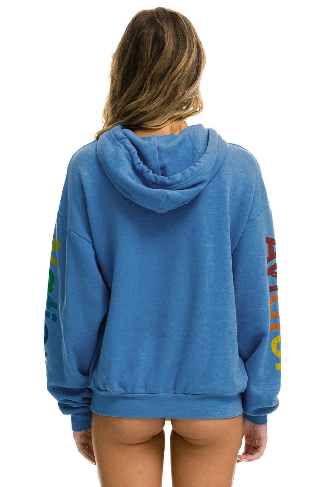 AVIATOR NATION RELAXED VENICE PULLOVER HOODIE - COBALT