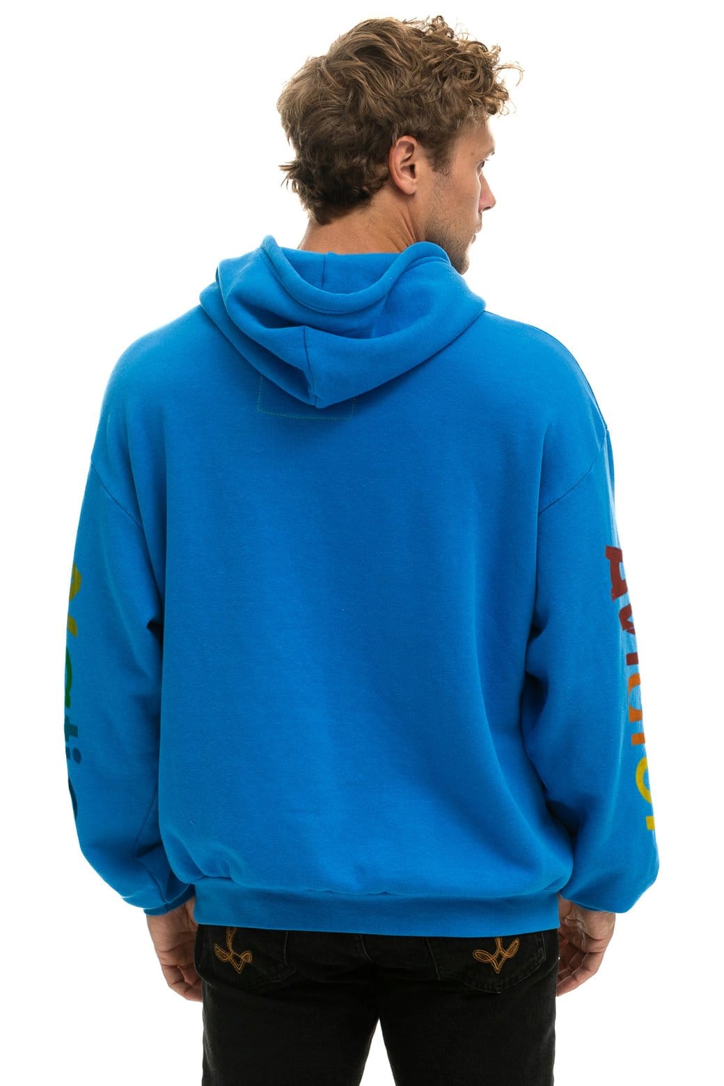 AVIATOR NATION RELAXED VENICE PULLOVER HOODIE - OCEAN