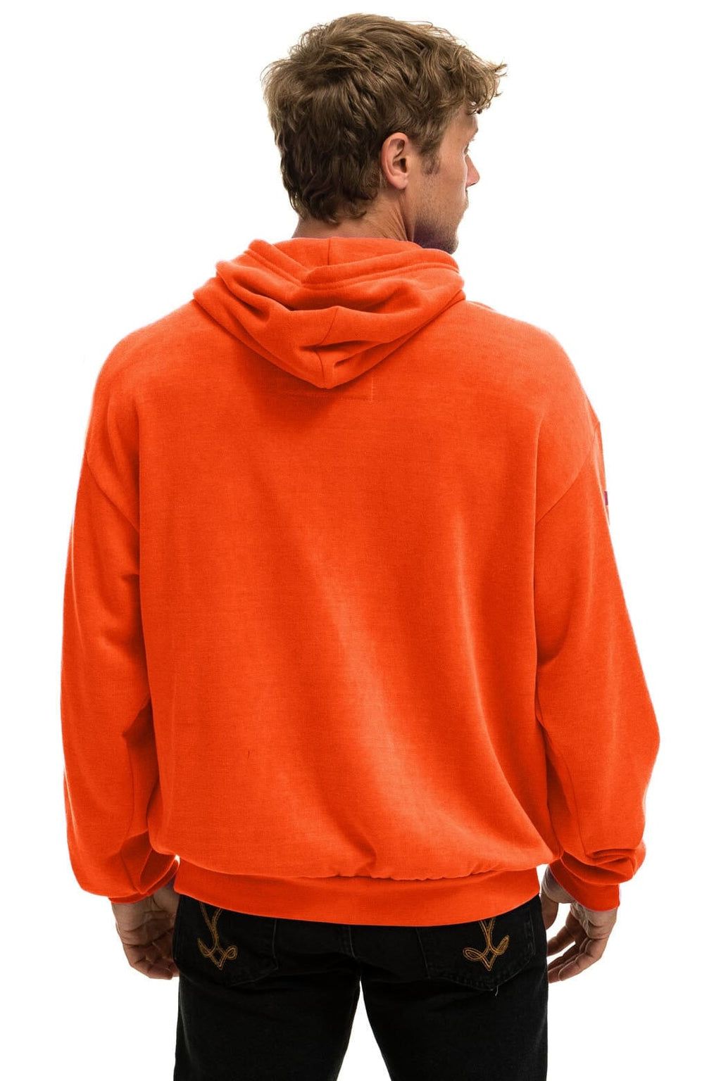 AVIATOR NATION RELAXED VENICE PULLOVER HOODIE - ORANGE