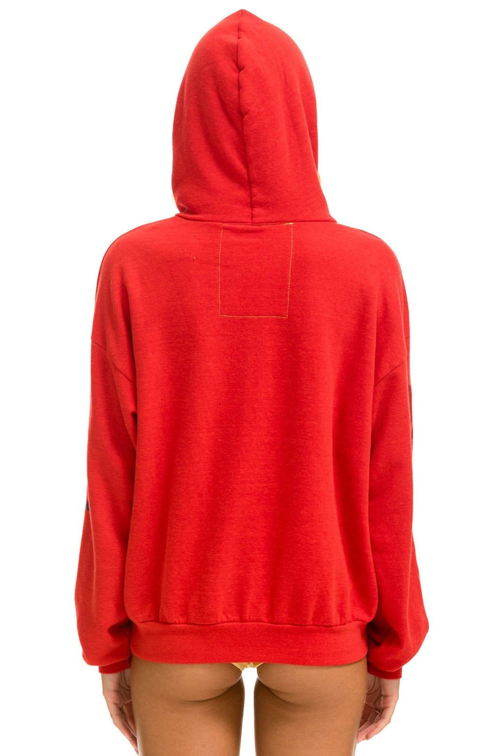 AVIATOR NATION RELAXED VENICE PULLOVER HOODIE - RED