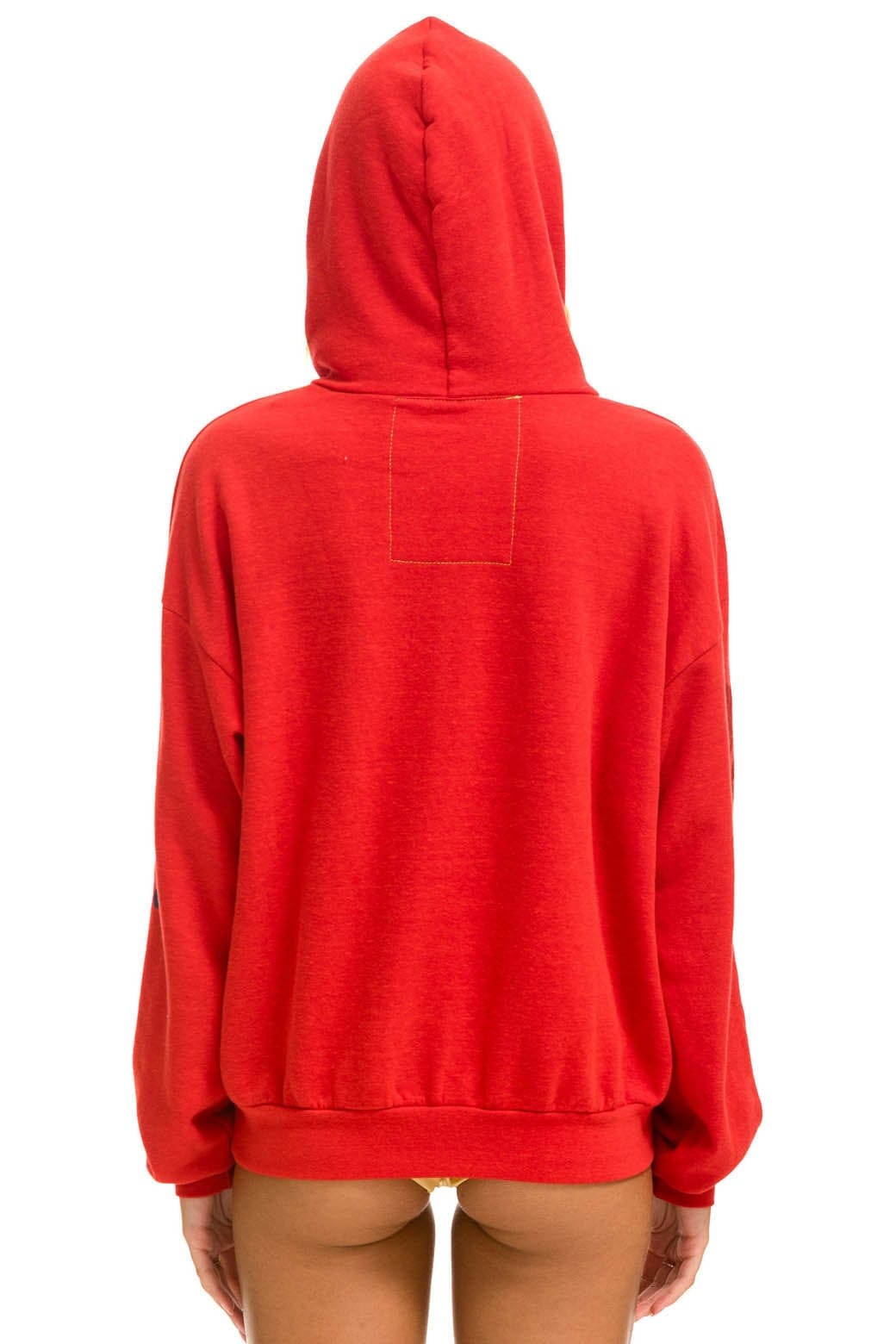 AVIATOR NATION RELAXED VENICE PULLOVER HOODIE - RED
