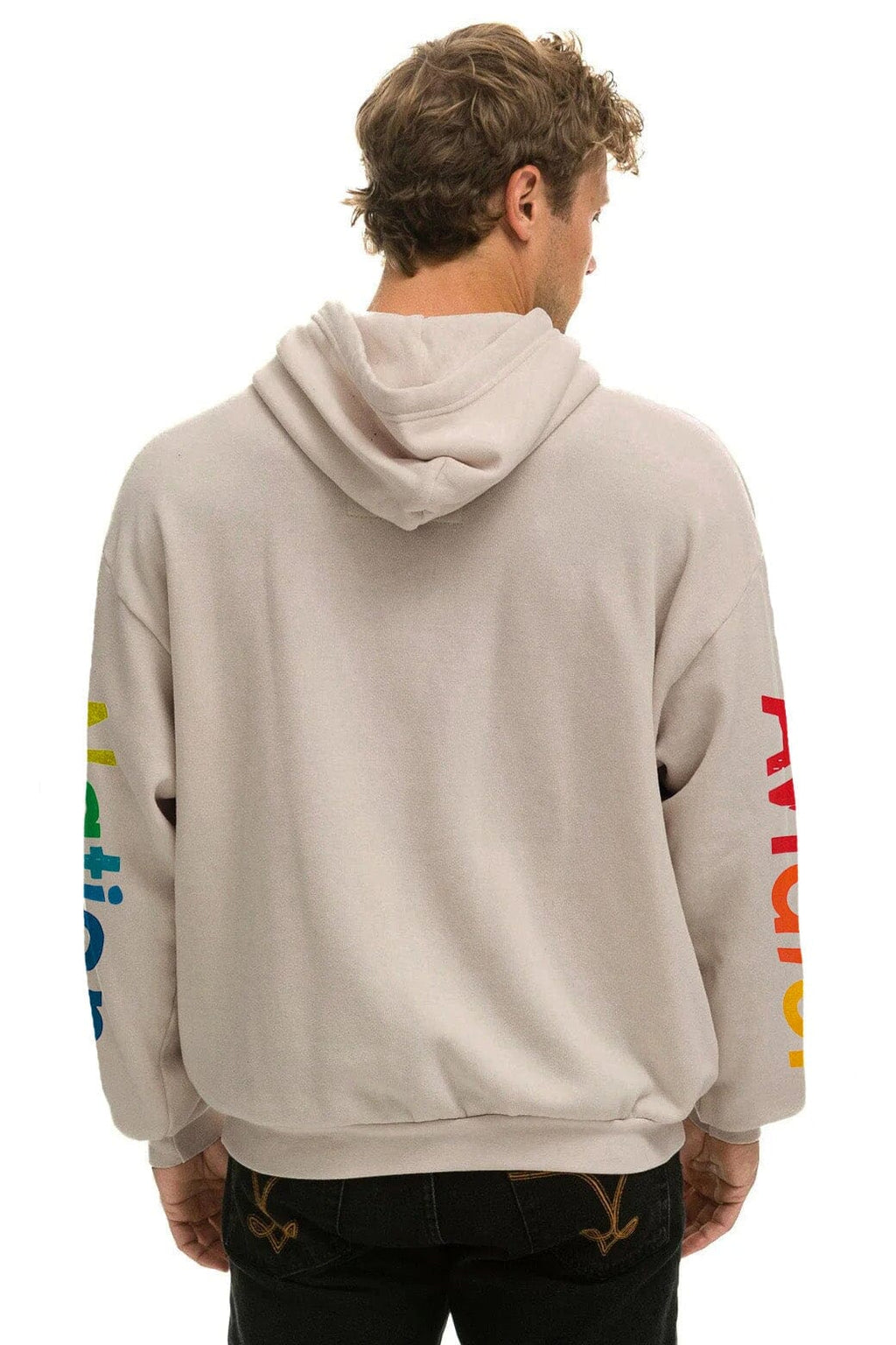 AVIATOR NATION RELAXED VENICE PULLOVER HOODIE - SAND