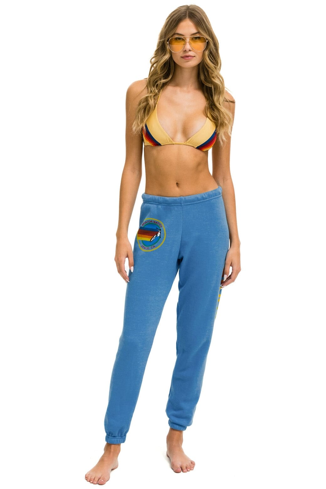 AVIATOR NATION VENICE SWEATPANTS - COBALT