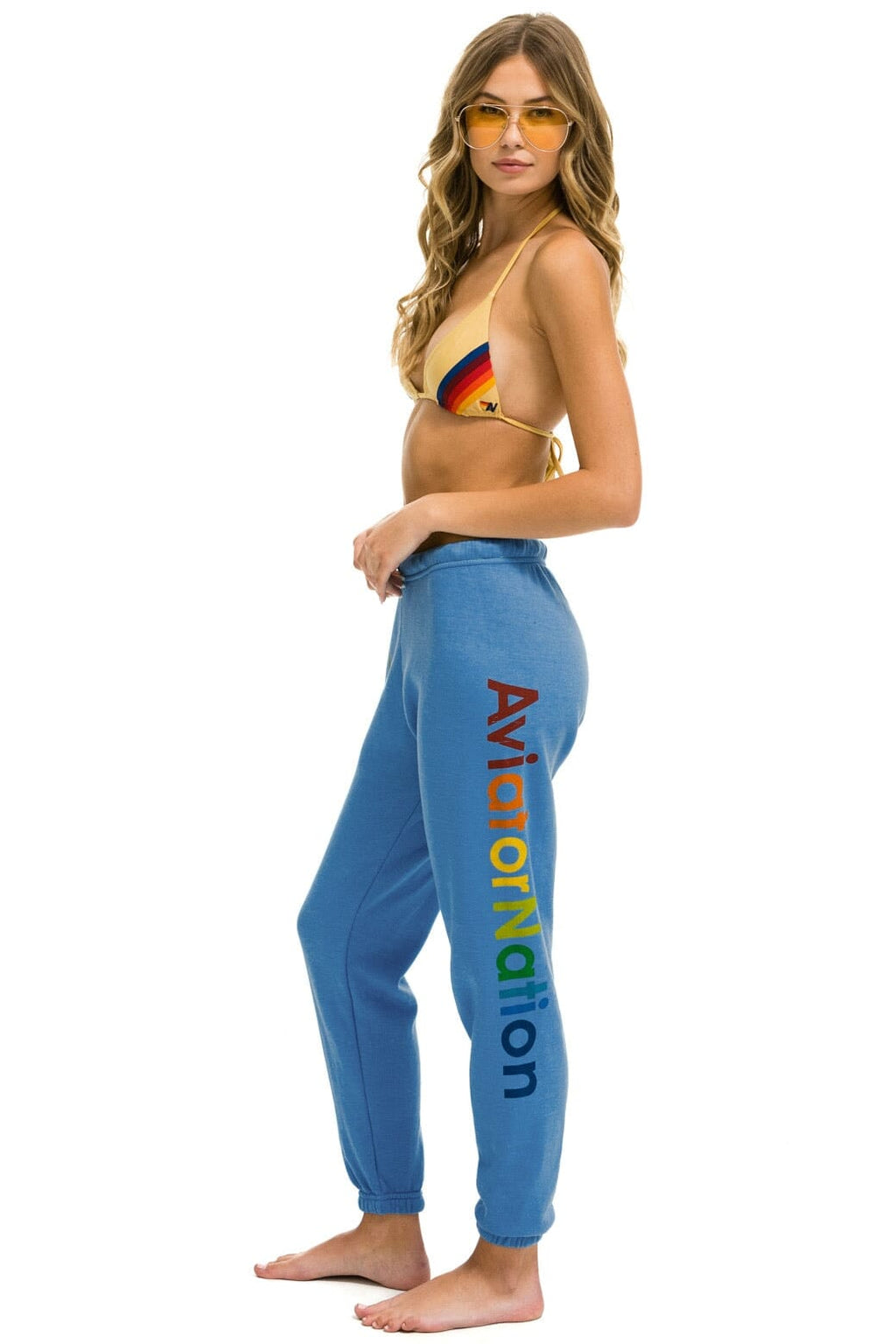 AVIATOR NATION VENICE SWEATPANTS - COBALT
