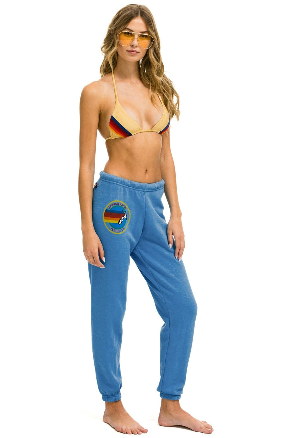 AVIATOR NATION VENICE SWEATPANTS - COBALT