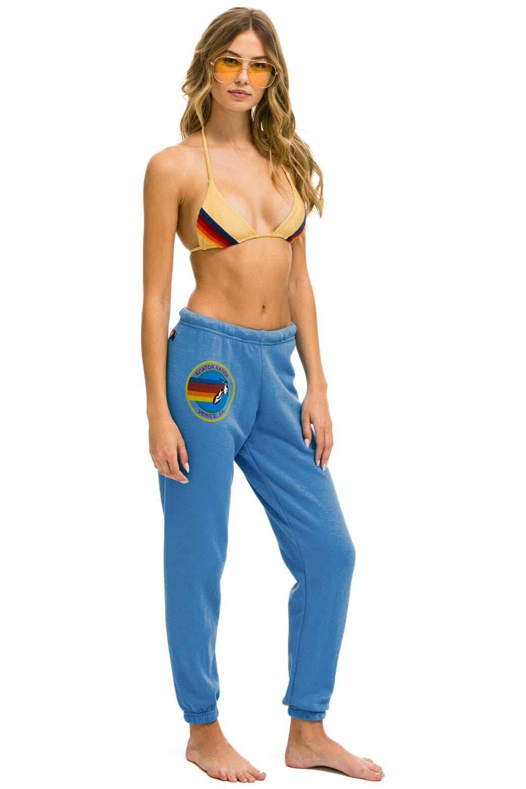 AVIATOR NATION VENICE SWEATPANTS - COBALT