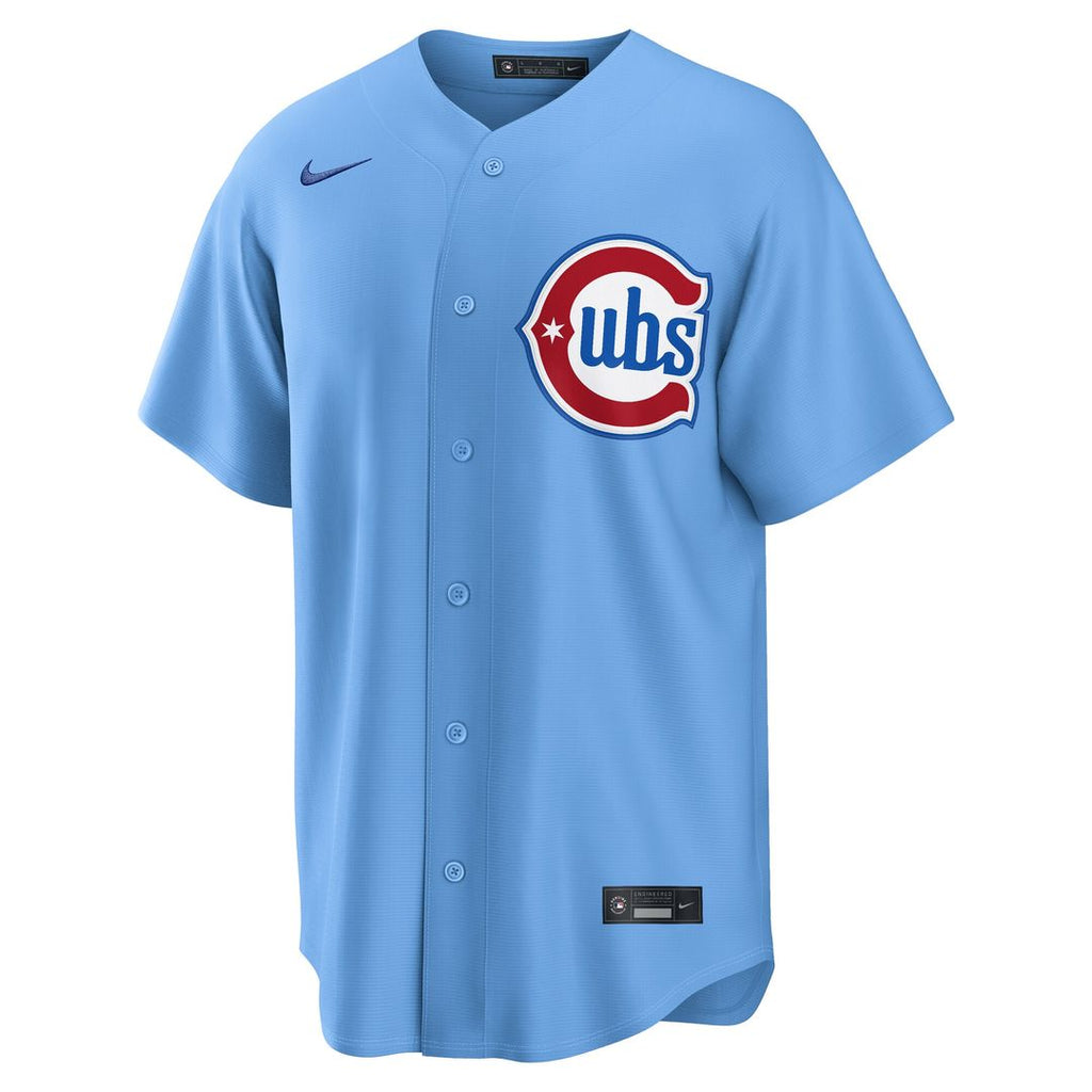 Chicago Cubs Dansby Swanson Nike Alternate Replica Jersey - Light Blue
