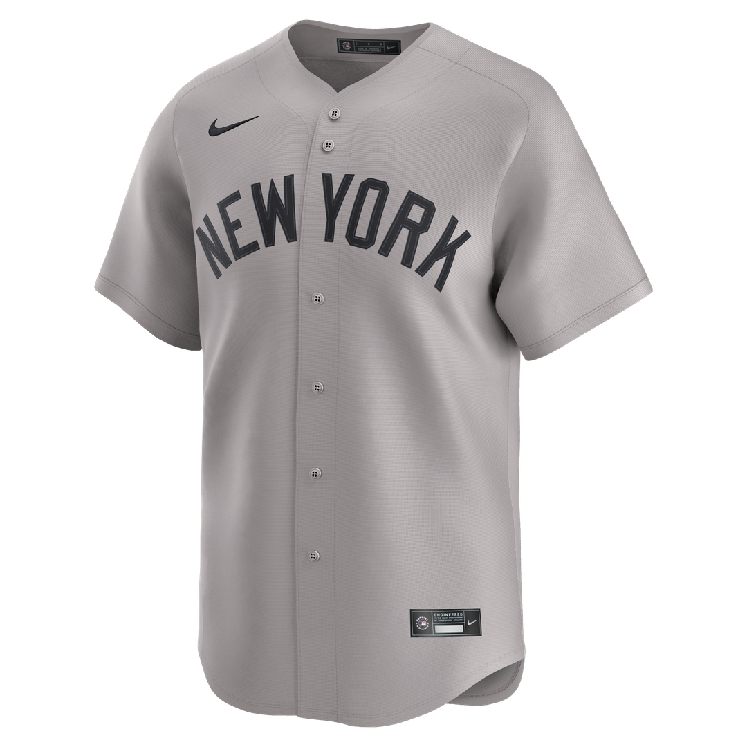 New York Yankees Gerrit Cole Nike Road Limited Jersey - Gray