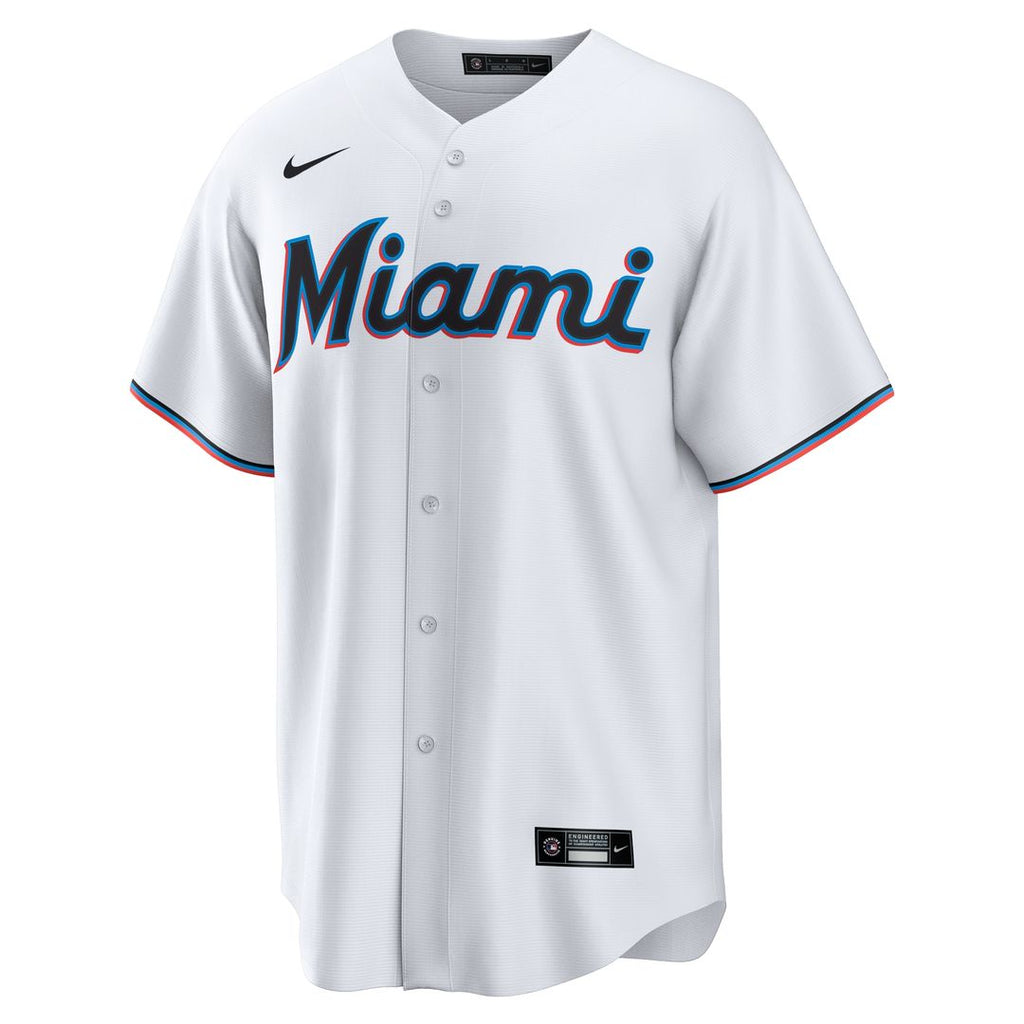 Miami Marlins Kyle Stowers Nike Home Replica Jersey - White