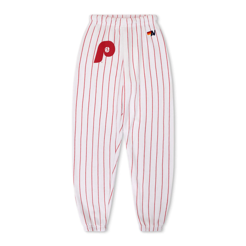 PHILADELPHIA PHILLIES PINSTRIPE 2026 SWEATPANTS - WHITE // RED