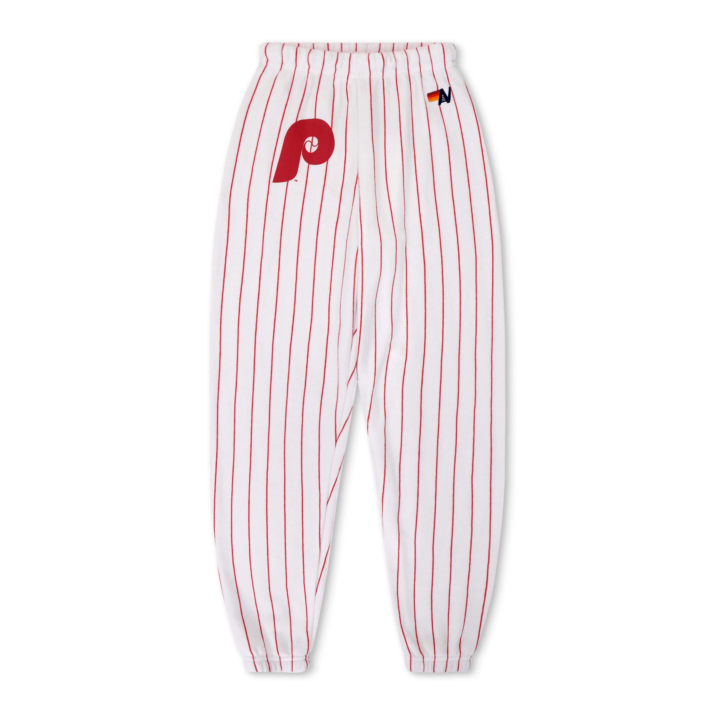 PHILADELPHIA PHILLIES PINSTRIPE 2026 SWEATPANTS - WHITE // RED