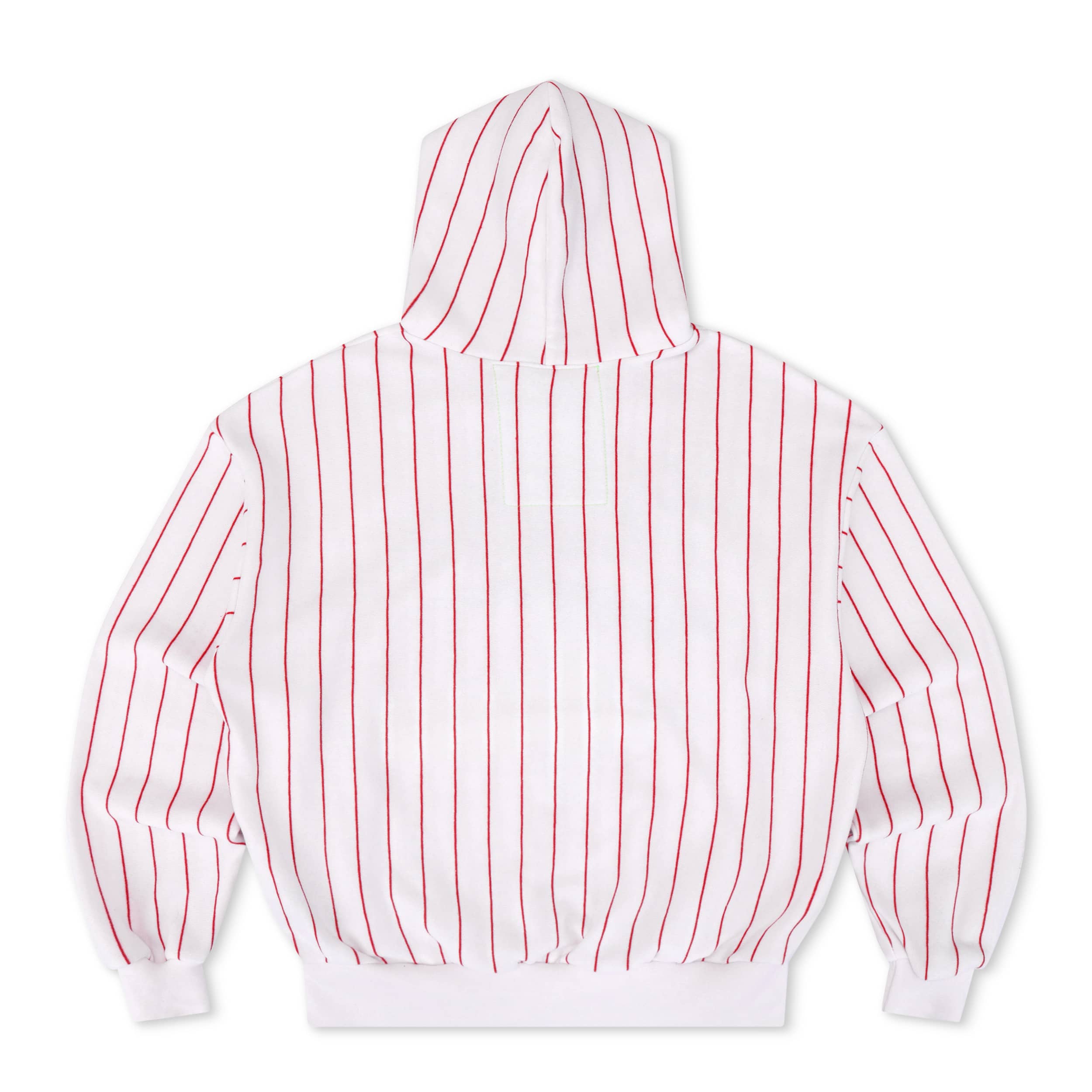 PHILADELPHIA PHILLIES PINSTRIPE 2026 RELAXED PULLOVER HOODIE - WHITE // RED