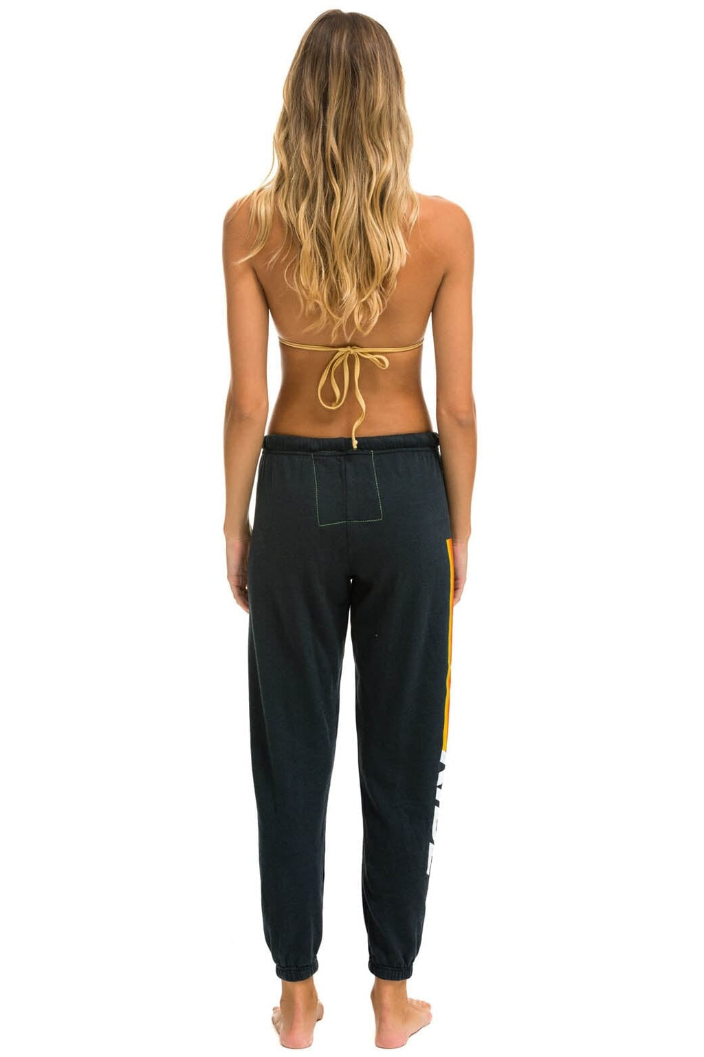 RIDE LOGO WHITE SWEATPANTS - CHARCOAL