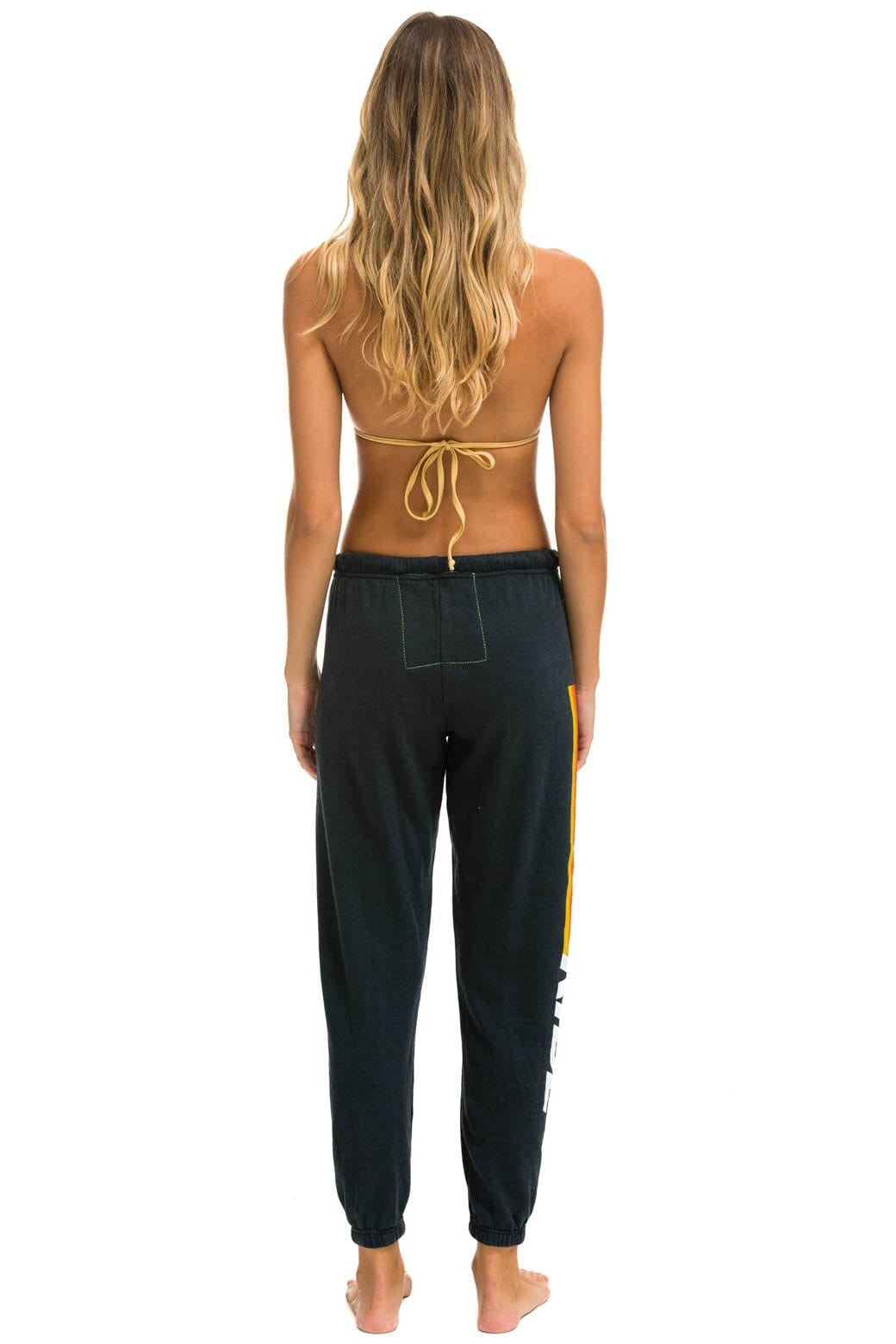 RIDE LOGO WHITE SWEATPANTS - CHARCOAL